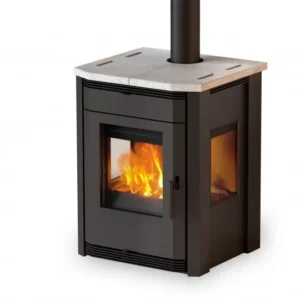 MBS Eva – Poêle à bois avec trois faces vitrées