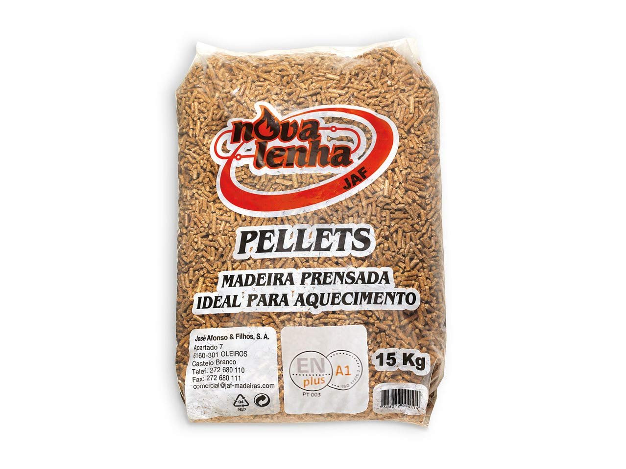 Pellets NOVA LENHA – Palette de 77 sacs de 15 kg